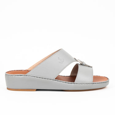 Grey 1493 Micro Calf men's Arabic sandals in sizes 47 and 48
