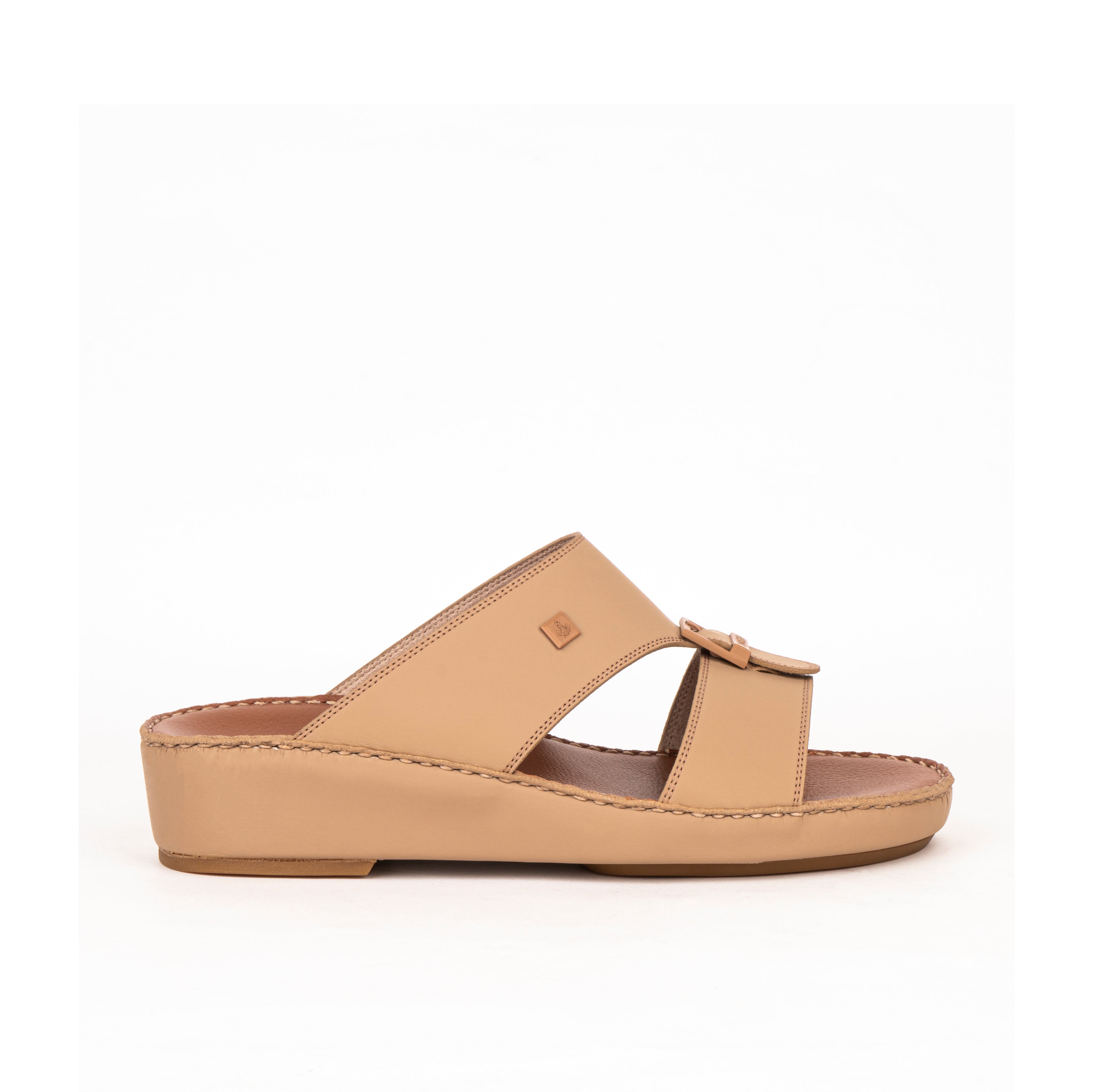 نعال ولادى جلد طبيعي  بيج