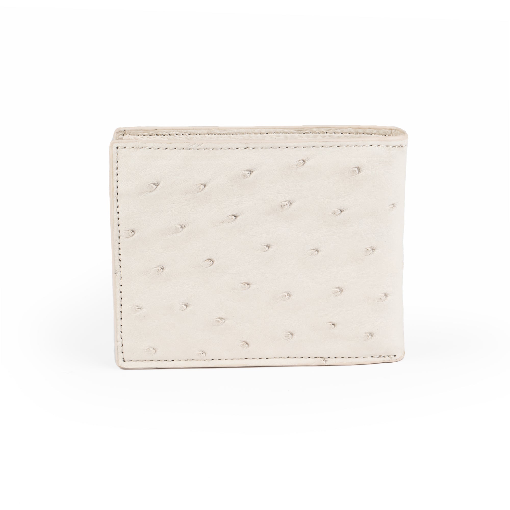 Artisanal White Ostrich Elegance