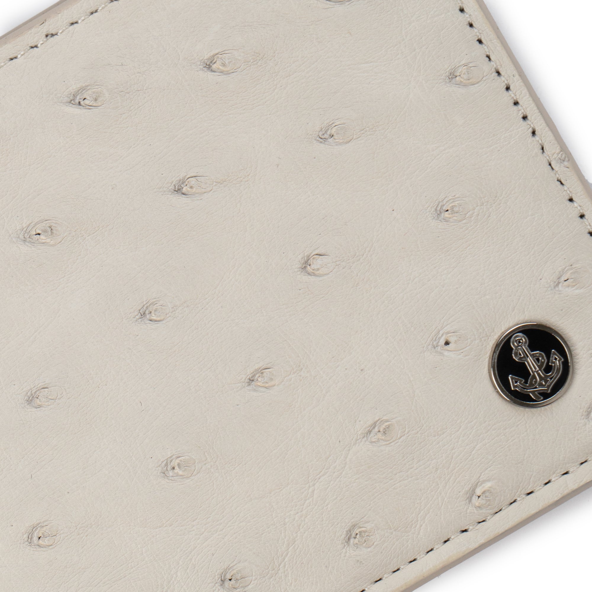 Artisanal White Ostrich Elegance