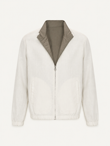 26195 MARCO LION MEN'S JACKET- BEIGE/DARK GREEN