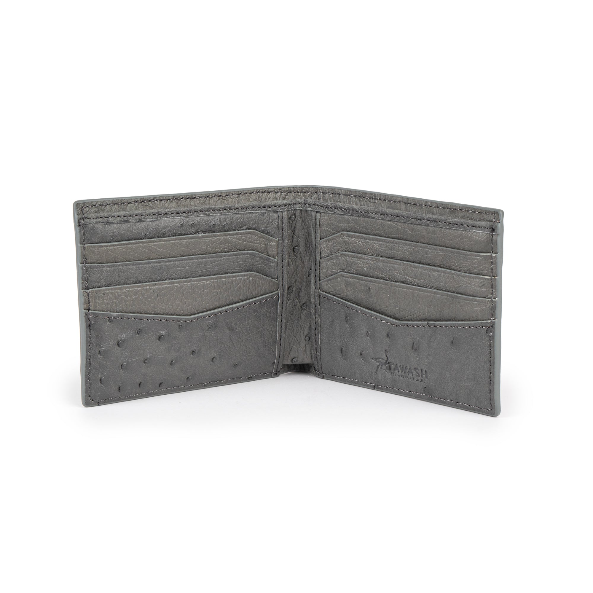A801 Light Green REAL Ostrich WALLET - 08