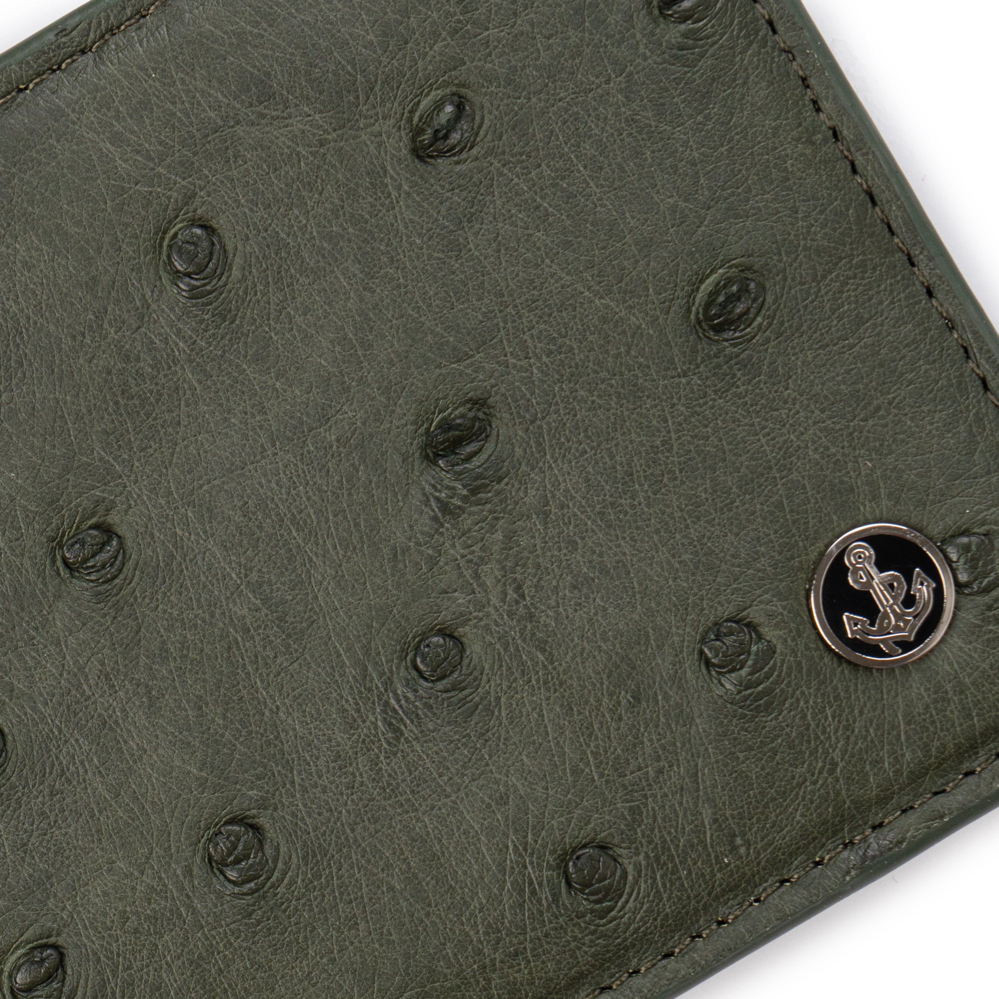 A801 Green REAL Ostrich WALLET - 03