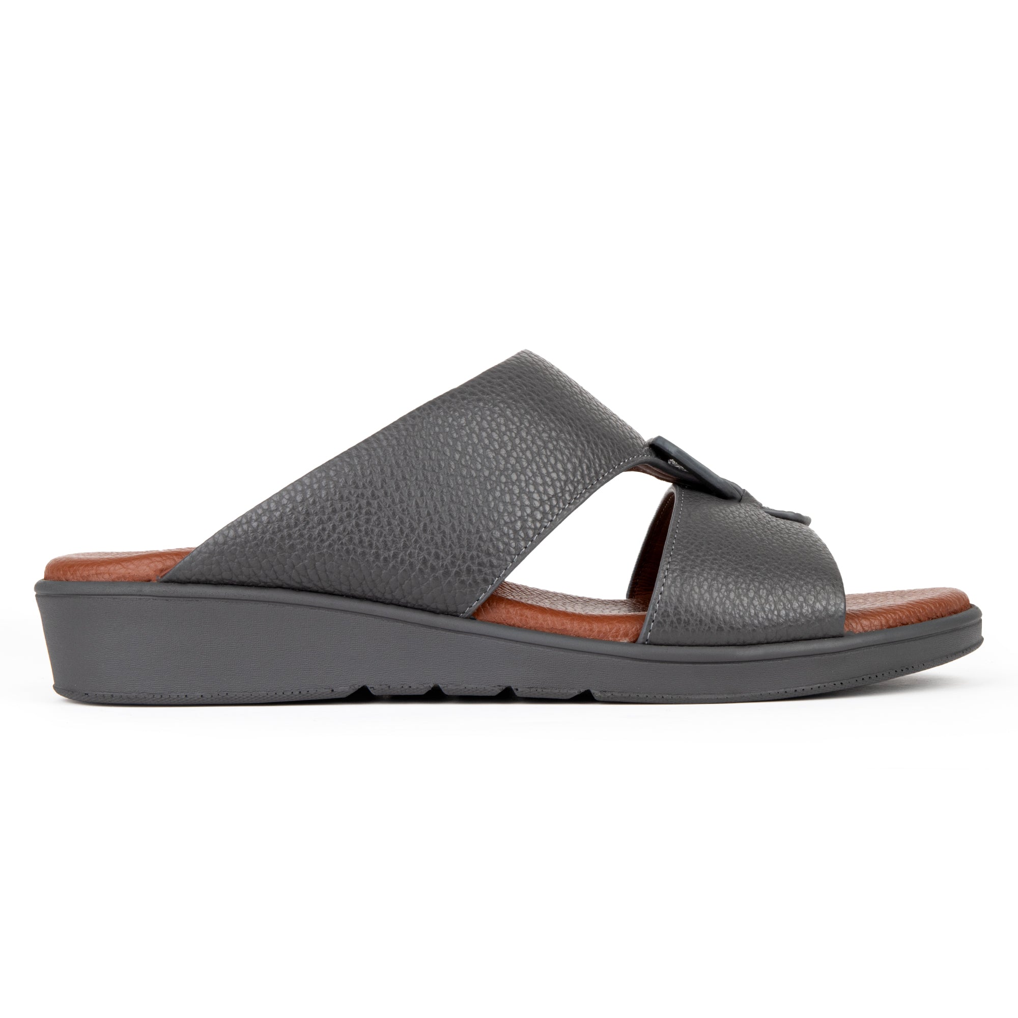 Grey Arabic sandal with PU sole – lightweight and durable