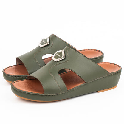 2041 Crown Style Leather Arabic Sandal