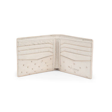 Artisanal White Ostrich Elegance