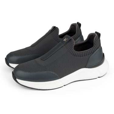 Dark grey TW1023 Gravix Shoes – breathable knit upper and white soft sole