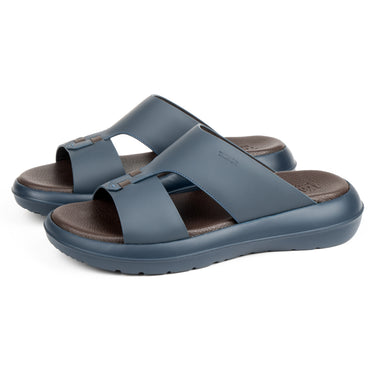 Tawash TW-243 Walk on Air navy natural leather men’s sandals