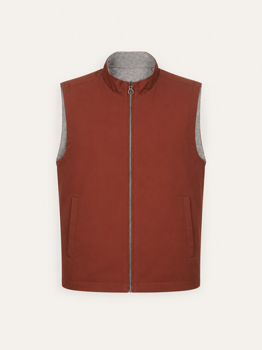 26060 MARCO LION MEN'S HALF JACKET  RED / LIGHT GREY