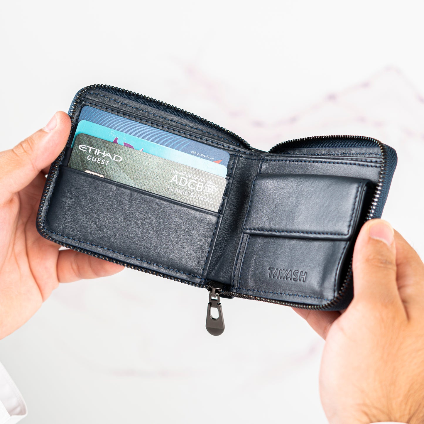 T-C007-1 Zip Around Wallet for Men